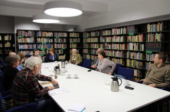 Kadr ze spotkania grupy dyskusyjnej