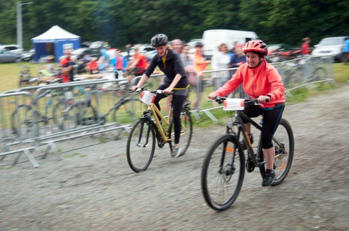 Zawodniczki na trasie rajdu