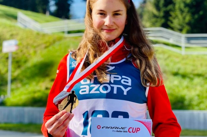 Laura Wantulok ze złotym medalem