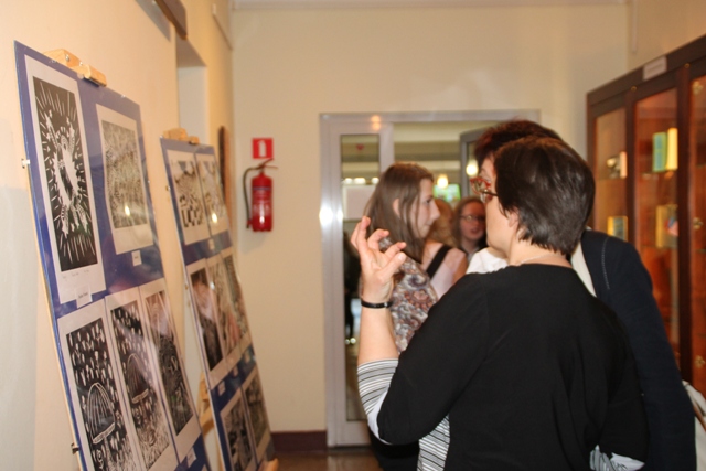 Wernisaż "Wystawy prac graficznych uczniów wiślańskiego Gimnazjum"