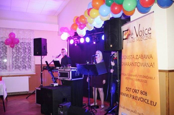 Zespół Fire Voice podczas zabawy andrzejkowej w Wiśle