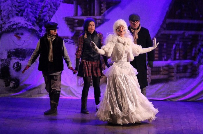 Fragment spektaklu muzycznego "Królowa Śniegu"