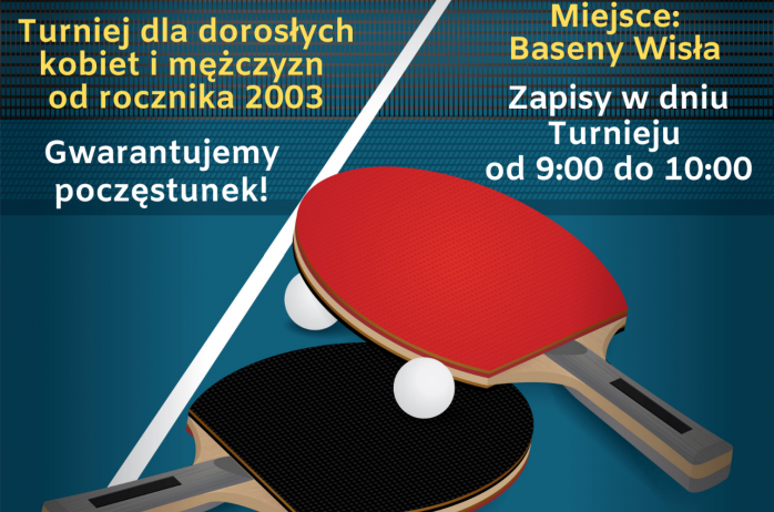 Plakat Turnieju Tenisa Stołowego