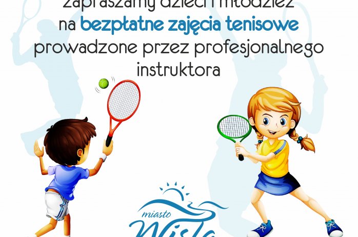 Plakat zajęć tenisa