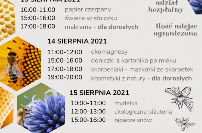 Plakat o warsztatach ekologicznych