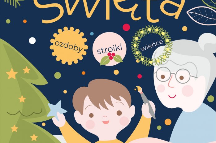 Plakat konkursu "Kolorowe święta"