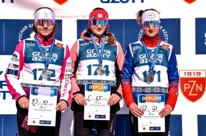 Laura Wantulok na najwyższym stopniu podium