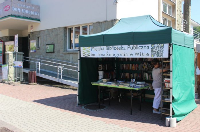 Stoisko promocyjne biblioteki
