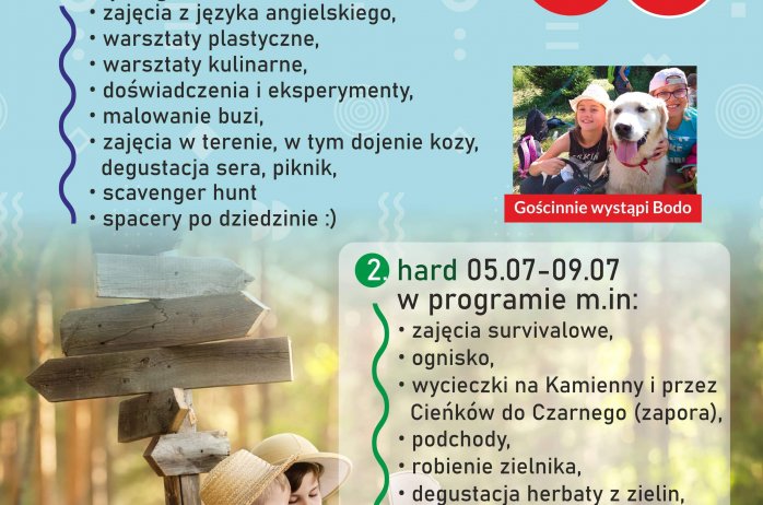 Plakat półkolonii