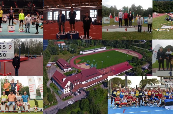 Kolaż zdjęć wiślańskich lekkoatletów