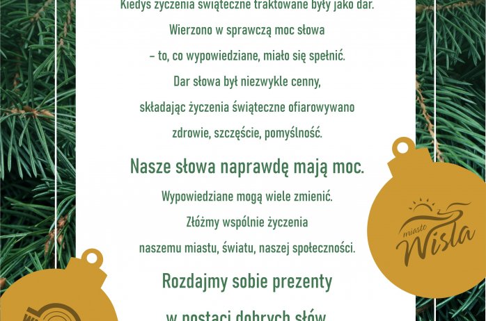 Życzenia na drewnie pisane