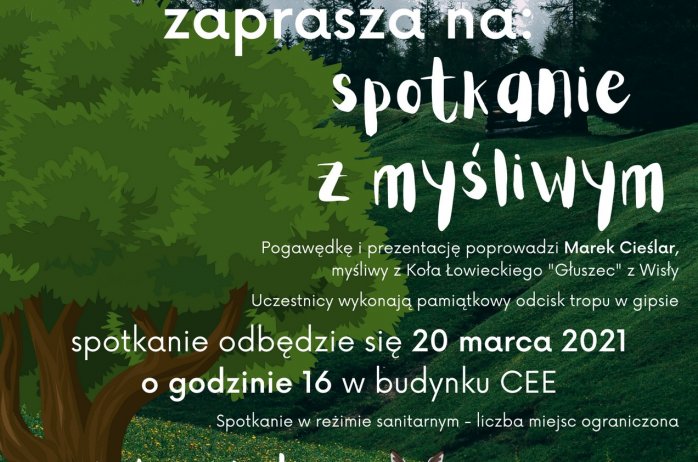 Plakat spotkania z myśliwym