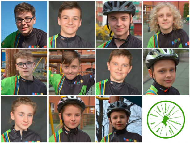 Uczestnicy wyprawy rowerowej