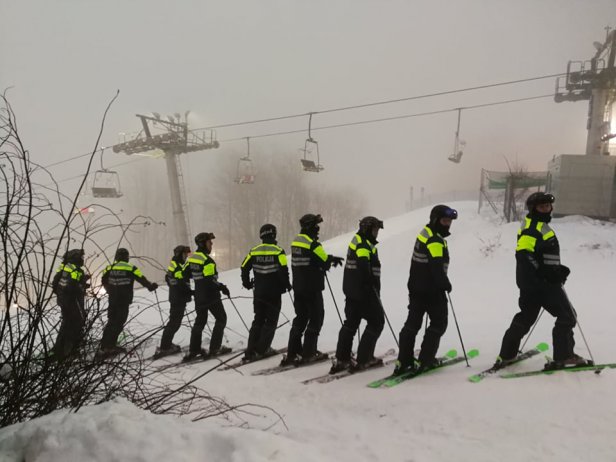 Policjanci na Soszowie