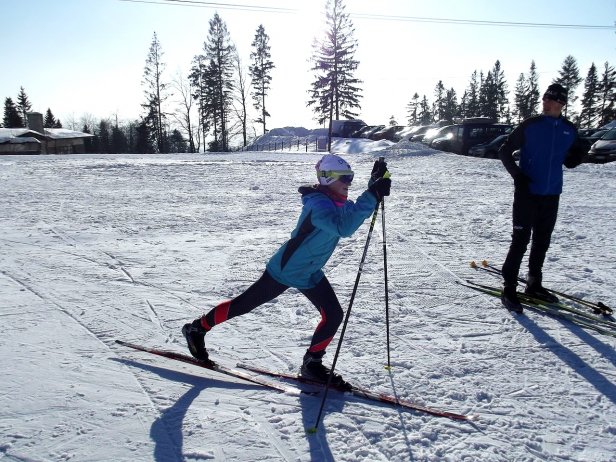 Laura Wantulok na trasie biegu