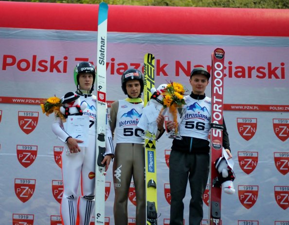Trzech najlepszych na podium