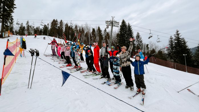 Trening narciarski z Andrzejem Dudą