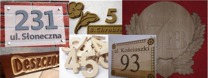 Wzory wycinanych numerów