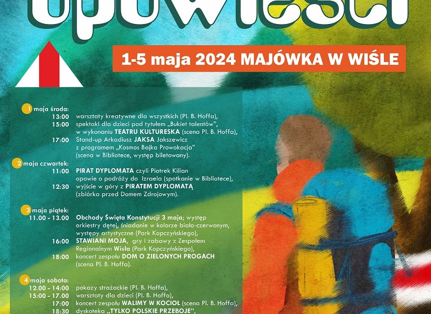 Plakat z programem Majówki