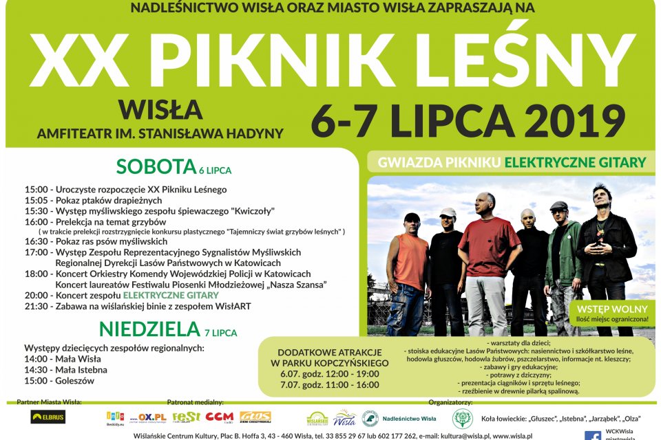 Plakat dotyczący Pikniku Leśnego