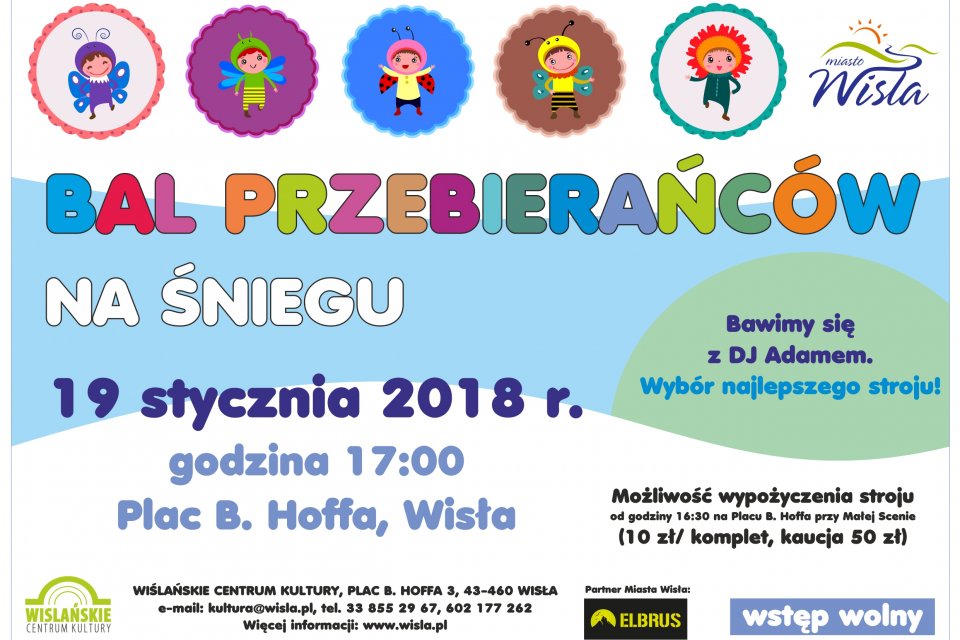 Plakat dotyczący balu przebierańców