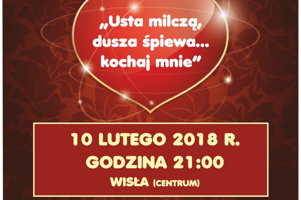 Plakat dotyczący Koncertu Walentynkowego