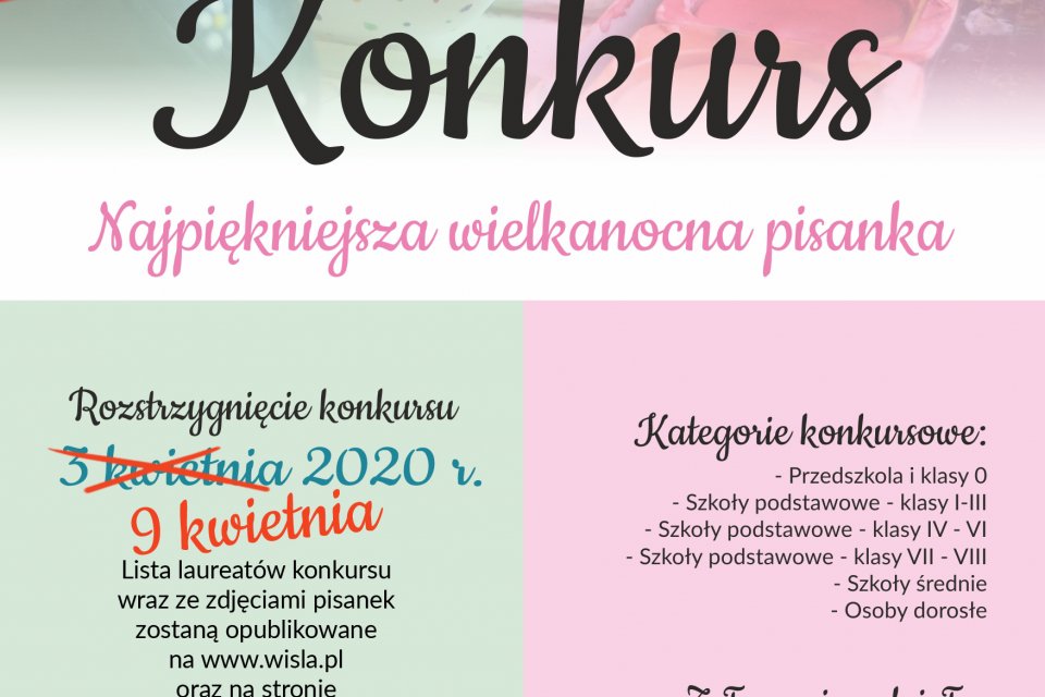 Plakat dotyczący konkursu