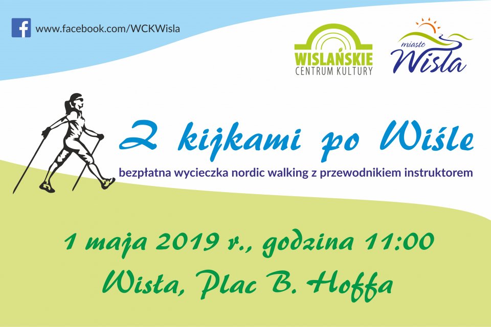 Plakat dotyczący Marszu Nordic Walking