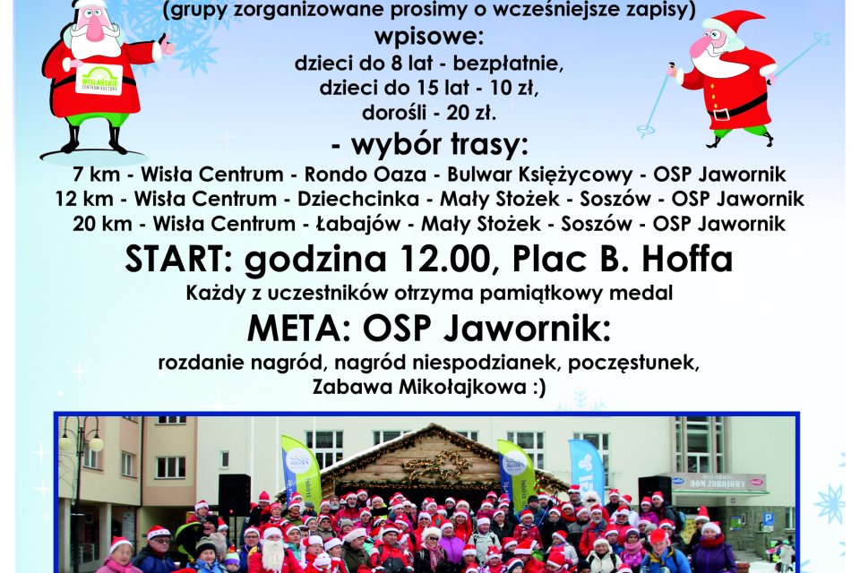 Plakat dotyczący marszu Nordic Walking