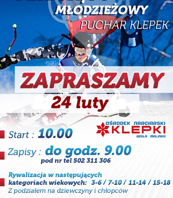 Plakat promujący Zawody o Puchar Klepek