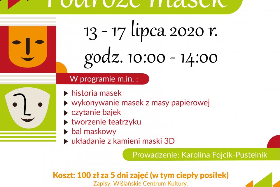 Plakat "Podróże masek"