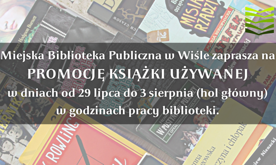 Plakat - promocja książki używanej