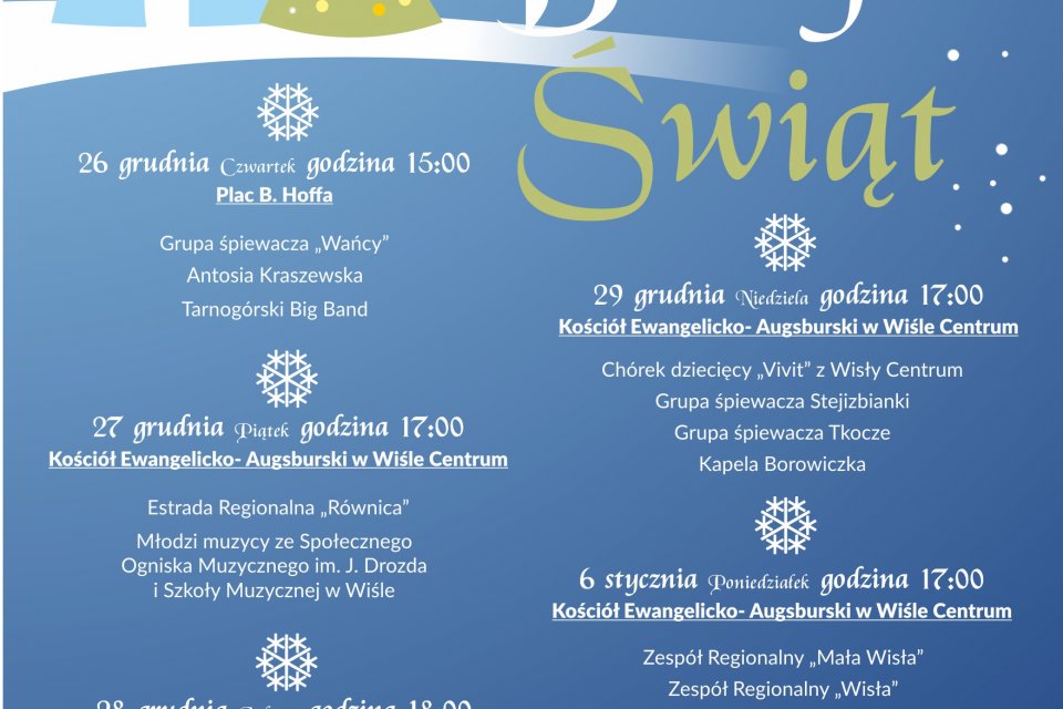 Plakat "Strefa Białych Świąt"