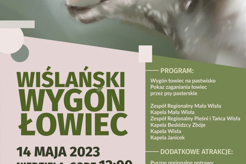 Plakat z programem "Wygón Łowiec"