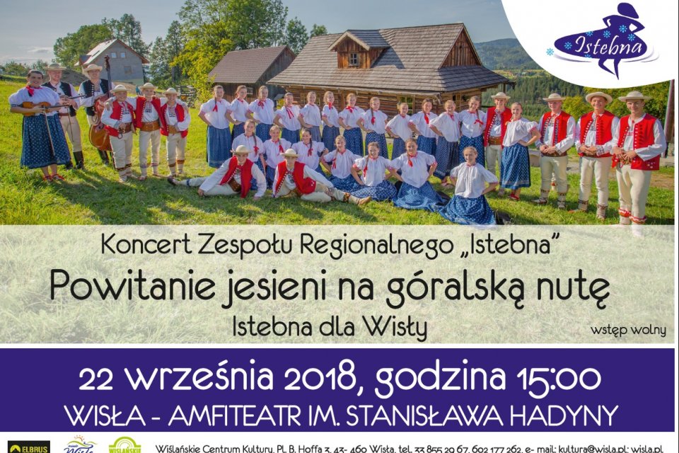 Plakat koncertu Zespołu Istebna