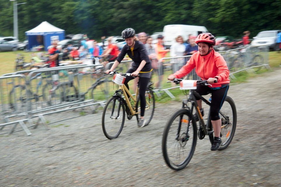 Zawodniczki na trasie rajdu