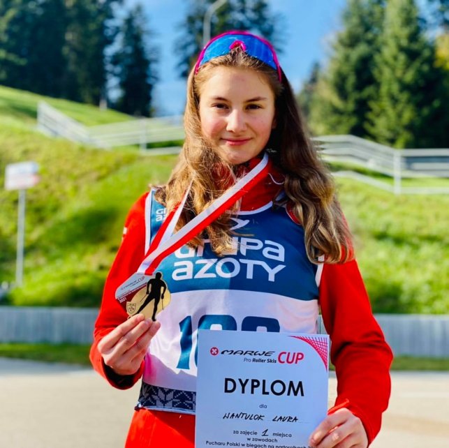 Laura Wantulok ze złotym medalem