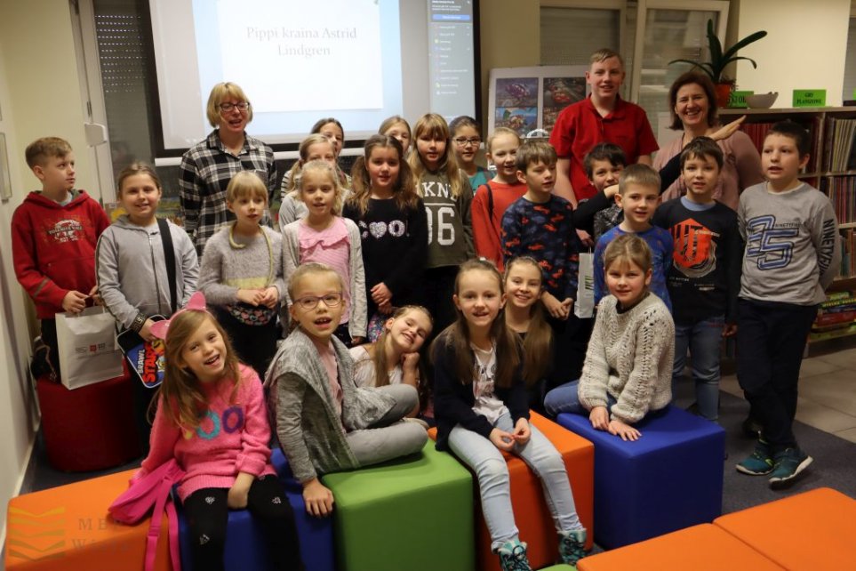 Zdjęcie z ferii w bibliotece