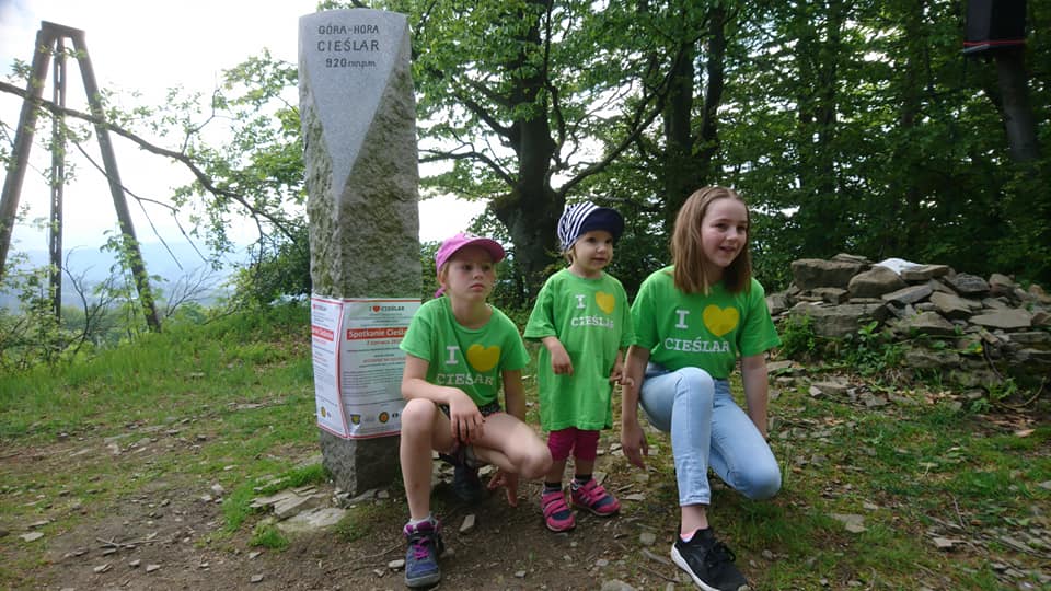 Najmłodsi na szczycie Cieślara