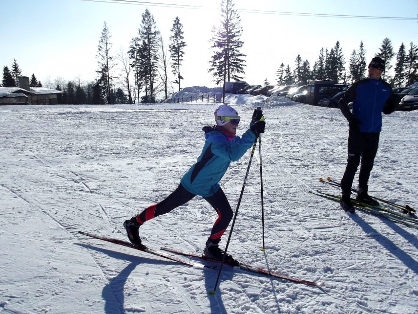 Laura Wantulok na trasie biegu