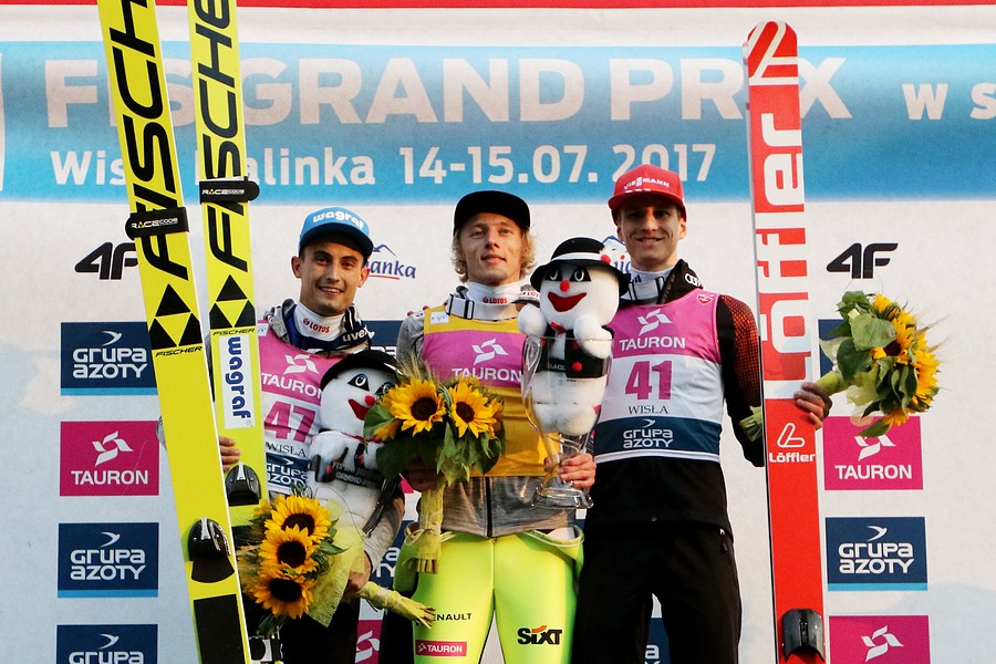 Zwycięzcy sobotniego konkursu indywidualnego - Fot. Alicja Kosman/PZN