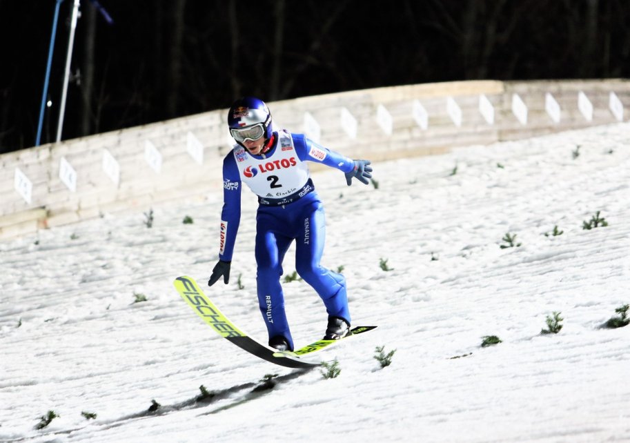 Fragment piątkowych kwalifikacji na Skoczni im.Adama Małysza