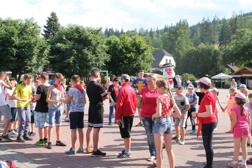 Nauka tańca góralskiego kolonistów