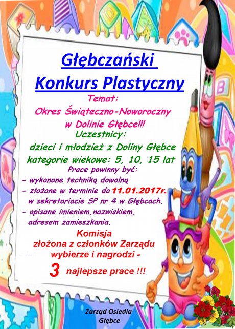 Plakat promujący konkurs