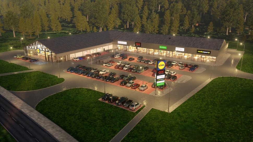 Wizualizacja Metro Park w Wiśle