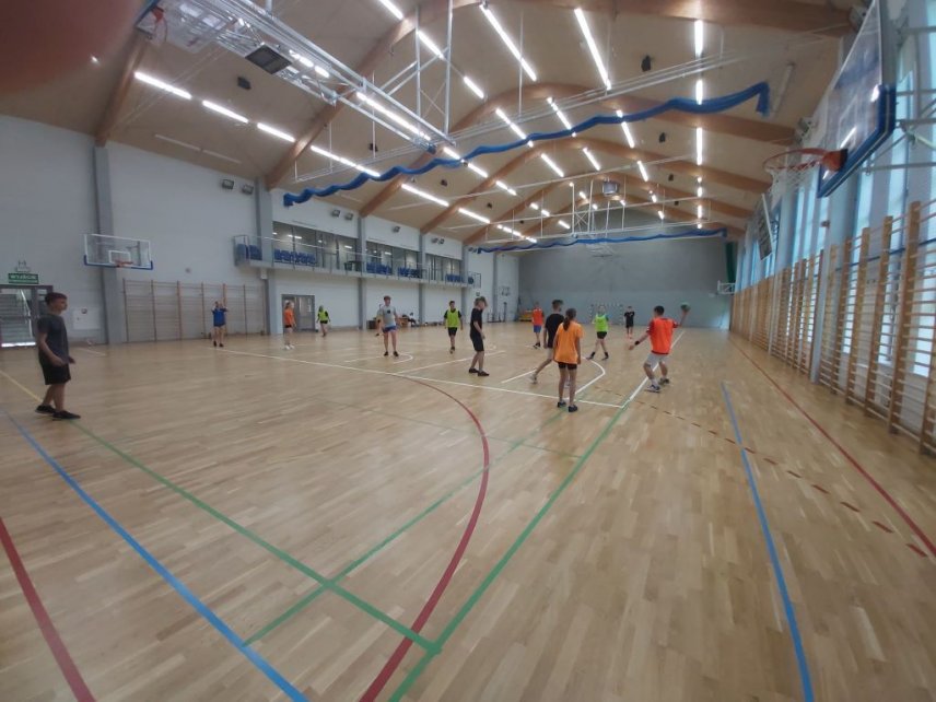 Obóz sportowy uczniów wiślańskiego liceum