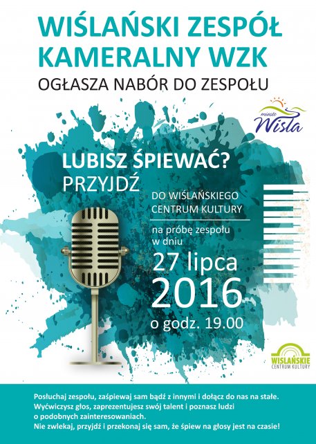 Plakat promujący nabór.