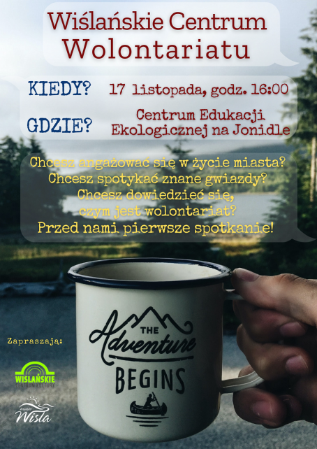 Zaproszenie na spotkanie Wiślańskiego Centrum Wolontariatu