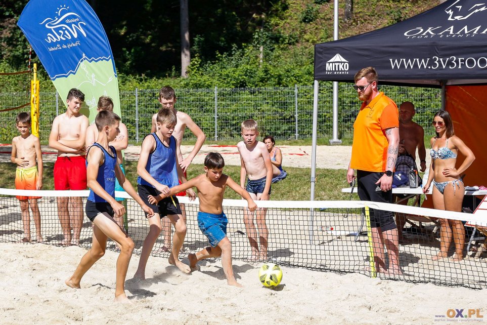 Turniej plażowej piłki nożnej na Basenach Wisła