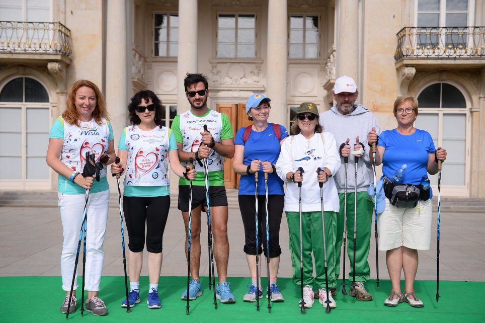 Sztafeta Wisły w Łazienkach Królewskich